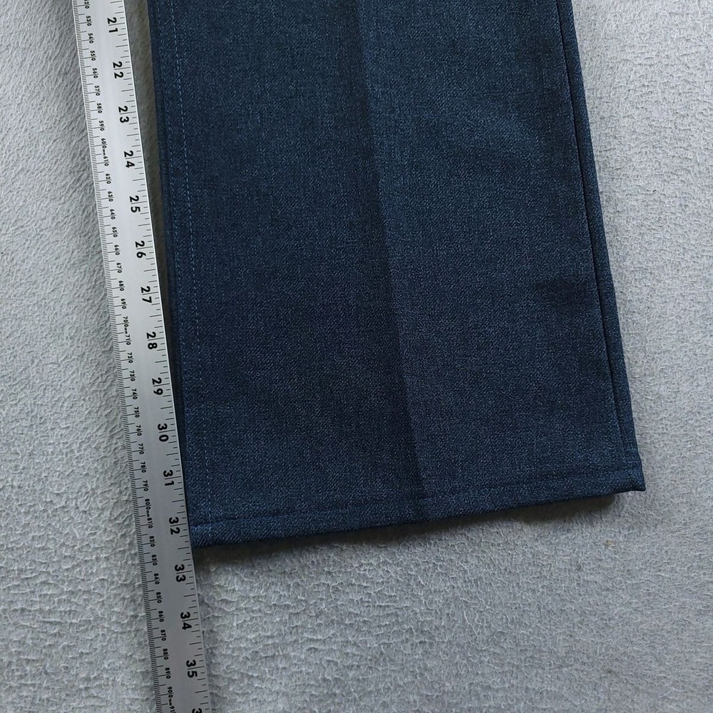 Wrangler Wrancher Dress Jeans Mens 38x32 Heather Blue Slim Fit Bootcut Pants - Picture 4 of 10